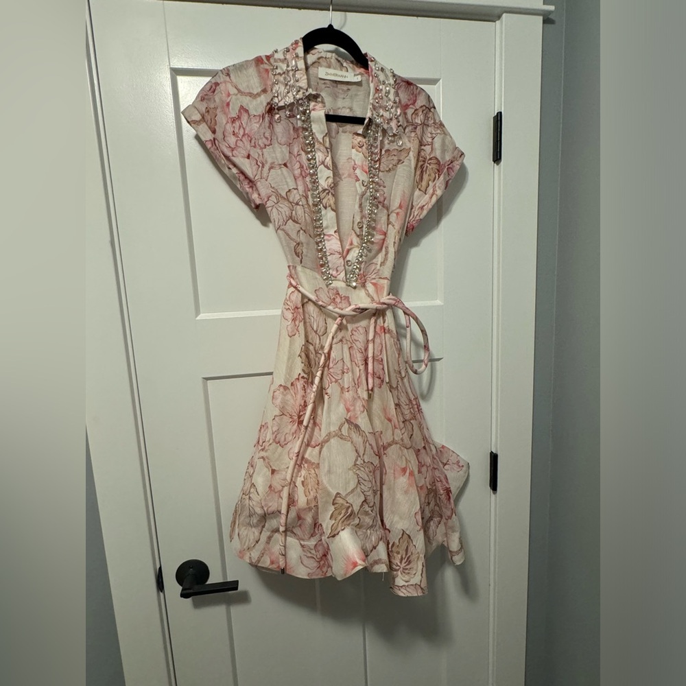 Zimmerman matchmaker embellished mini dress